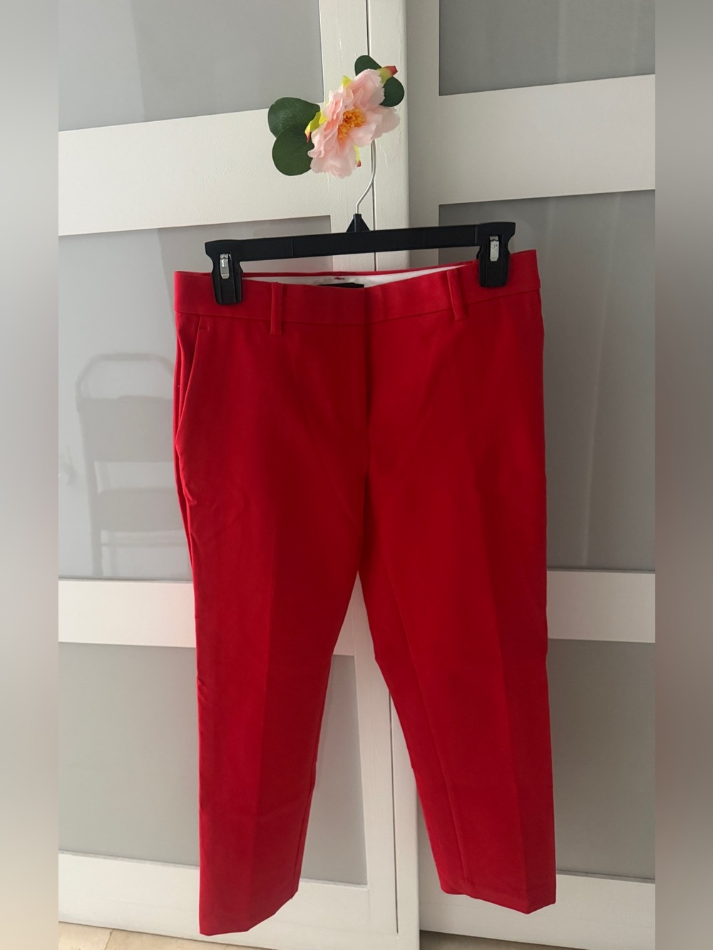 Ann Taylor Red Chinos - Slim Straight Fit
